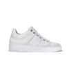 Italian leather sneakers in white calf | model: “ANCONA”