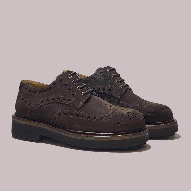 B2B wholesale brown suede dress shoes made in Italy