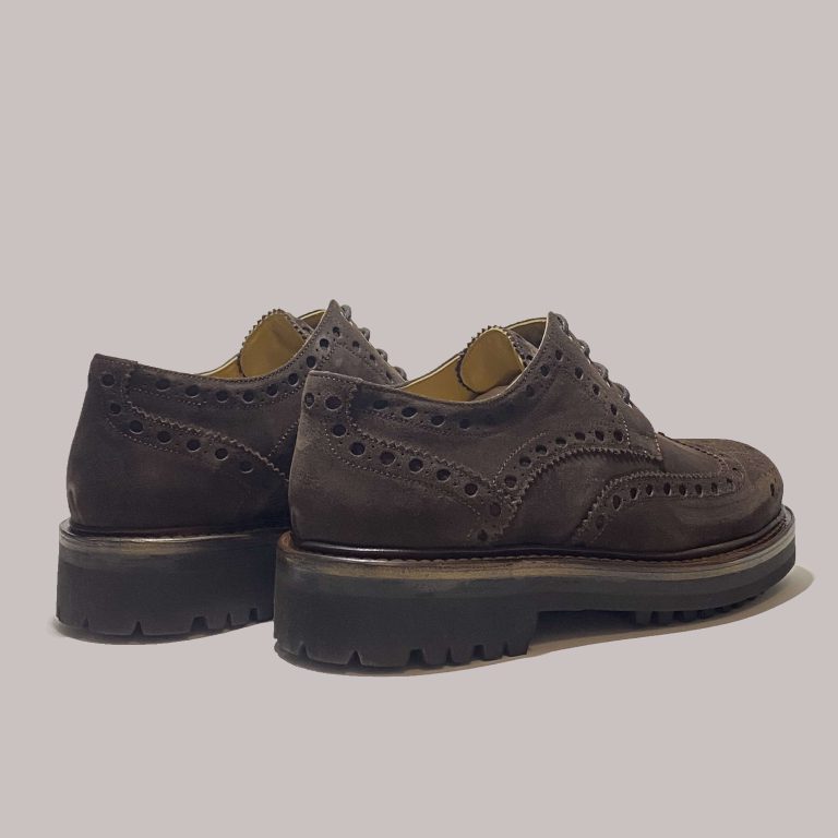 Premium Italian made brown suede dress shoes for B2B wholesale