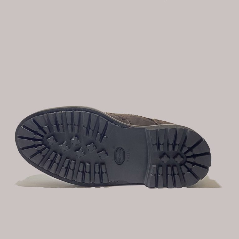 Italian made dress shoes in suede dark brown leather | model: "FIRENZE" - Image 4