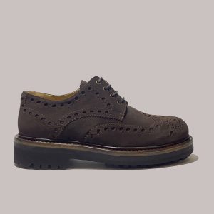 B2B wholesale brown suede dress shoes made in Italy