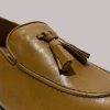 Customizable tassel loafers in tobacco leather – Italian craftsmanship