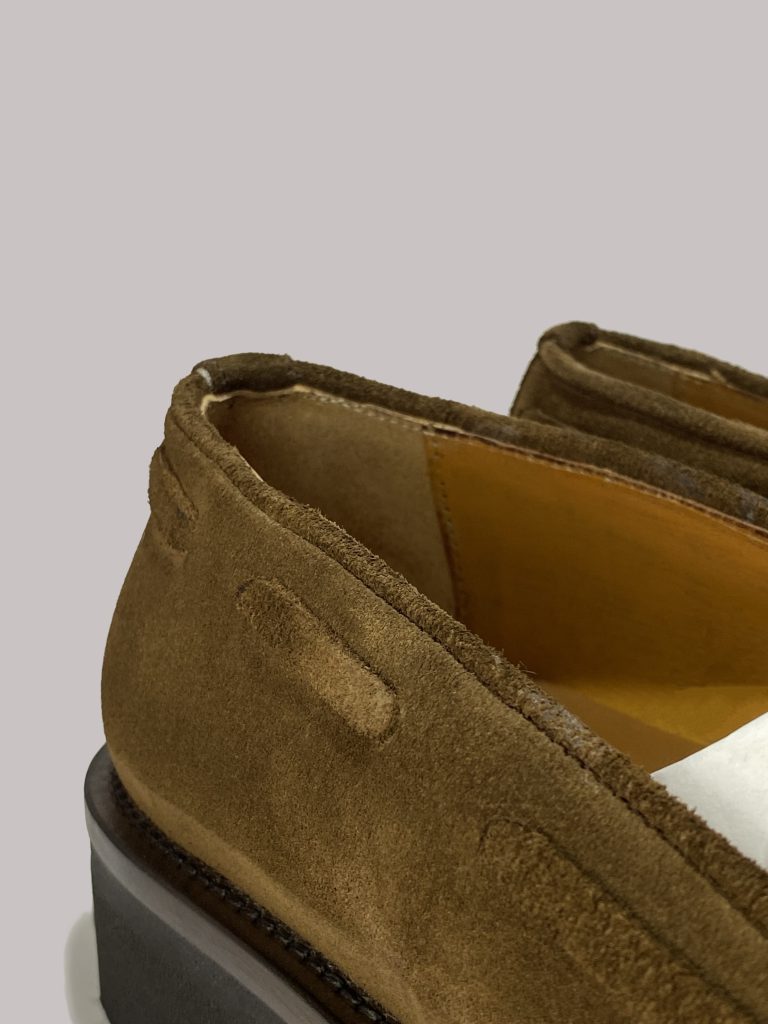 Handcrafted Italian brown loafers for wholesale market.
