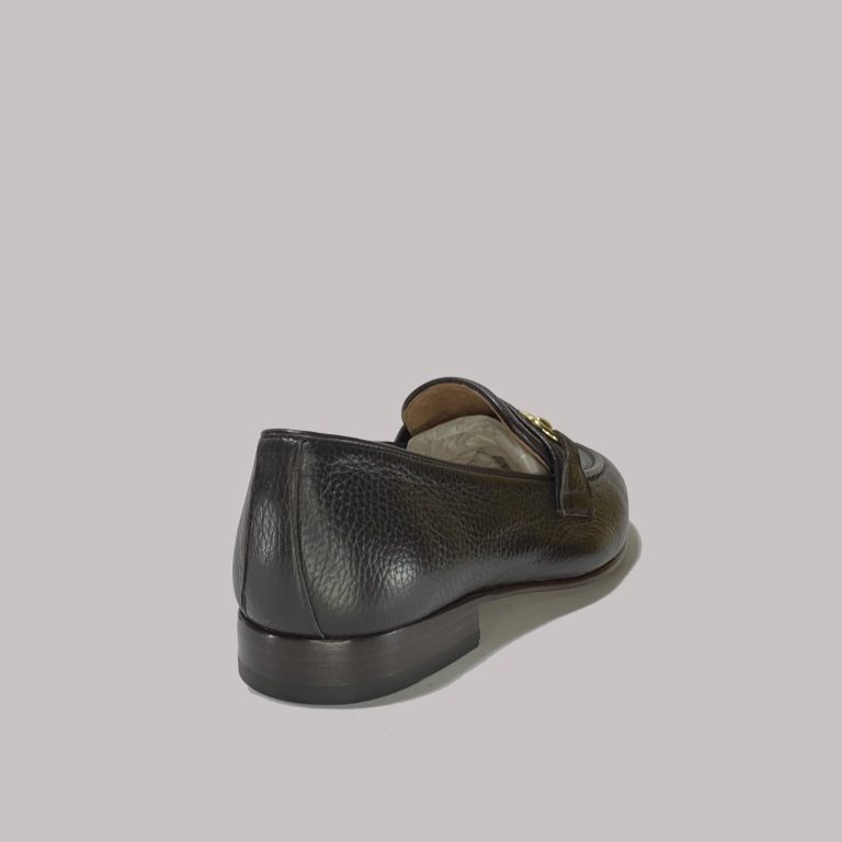 Dark brown Italian bit loafers made in Italy - White Label available
