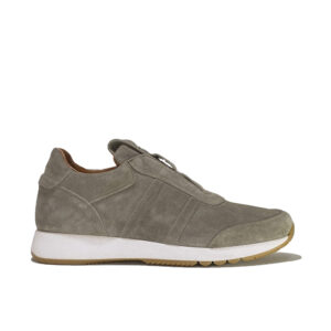 Italian Leather sneakers running in gray suede leather | model: " CUNEO "