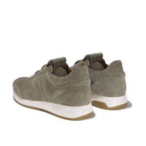 sneaker rinning in grey suede back