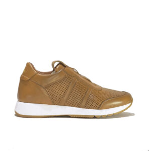 Italian Leather sneakers running in perforated calf leather color | model: " CUNEO "