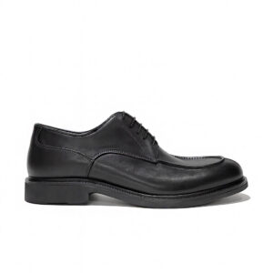 Italian made dress shoes derby in black calf and rubber sole | model: "BOLZANO"