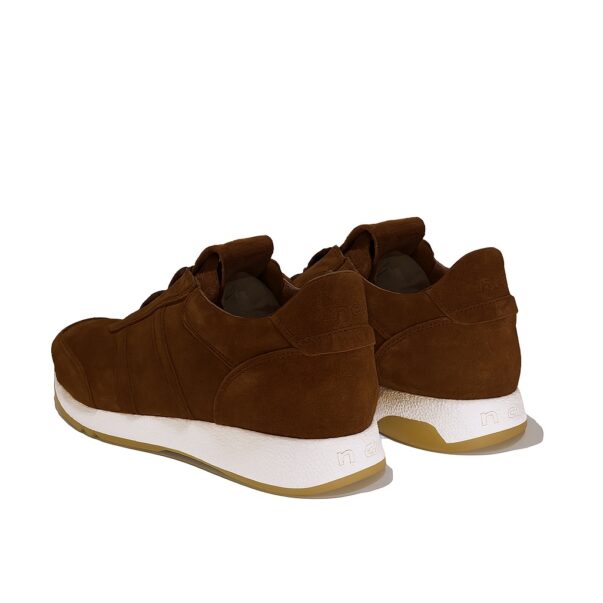 Italian Leather sneakers running in brown suede leather | model: " CUNEO " - Image 2