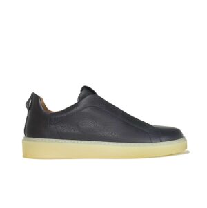 Italian leather sneakers in Black calf leather| model: “SIROLO”