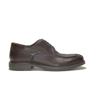 Italian made dress shoes derby in brown calf and rubber sole | model: "BOLZANO"